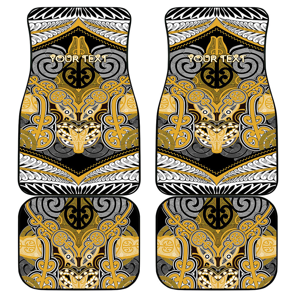 Aotearoa Iwi Ngati Tama Personalised Car Mats Maori Kowhaiwhai Pattern LT19 - Polynesian Pride