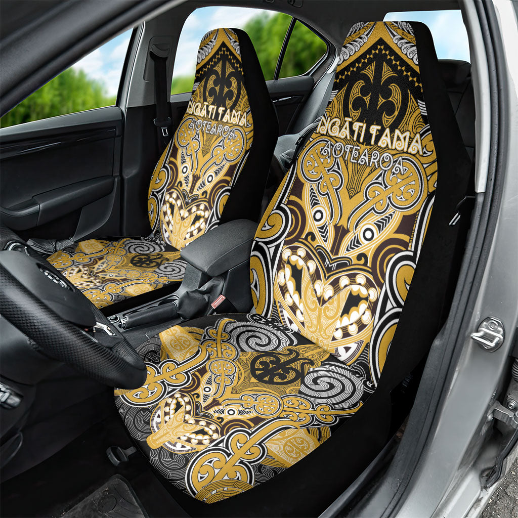 Aotearoa Iwi Ngati Tama Car Seat Cover Maori Kowhaiwhai Pattern LT19 - Polynesian Pride