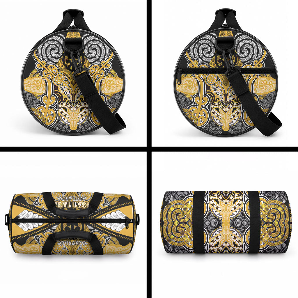 Aotearoa Iwi Ngati Tama Duffle Bag Maori Kowhaiwhai Pattern LT19 - Polynesian Pride