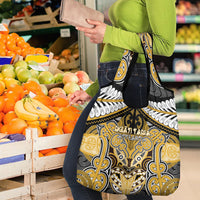 Aotearoa Iwi Ngati Tama Grocery Bag Maori Kowhaiwhai Pattern LT19 - Polynesian Pride