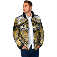 Aotearoa Iwi Ngati Tama Personalised Padded Jacket Maori Kowhaiwhai Pattern LT19 - Polynesian Pride