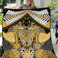 Aotearoa Iwi Ngati Tama Quilt Maori Kowhaiwhai Pattern LT19 Yellow - Polynesian Pride