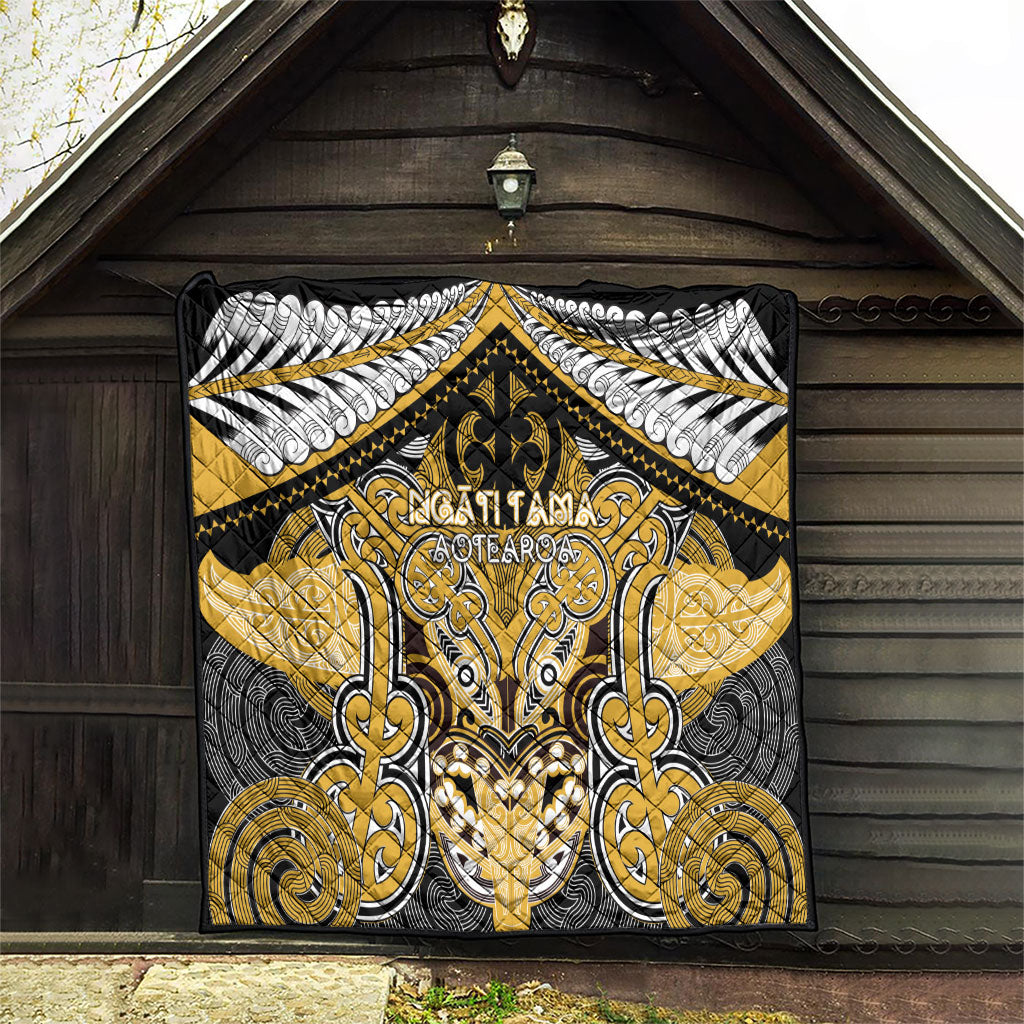 Aotearoa Iwi Ngati Tama Quilt Maori Kowhaiwhai Pattern LT19 - Polynesian Pride