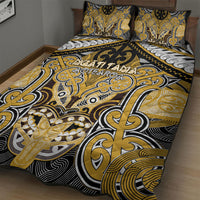 Aotearoa Iwi Ngati Tama Quilt Bed Set Maori Kowhaiwhai Pattern LT19 - Polynesian Pride