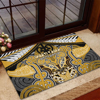 Aotearoa Iwi Ngati Tama Rubber Doormat Maori Kowhaiwhai Pattern LT19 - Polynesian Pride