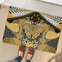 Aotearoa Iwi Ngati Tama Rubber Doormat Maori Kowhaiwhai Pattern LT19 - Polynesian Pride