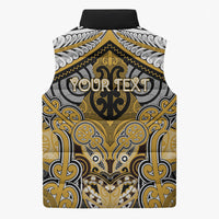 Aotearoa Iwi Ngati Tama Personalised Sleeveless Puffer Jacket Maori Kowhaiwhai Pattern LT19 - Polynesian Pride