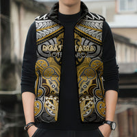 Aotearoa Iwi Ngati Tama Personalised Sleeveless Puffer Jacket Maori Kowhaiwhai Pattern LT19 - Polynesian Pride