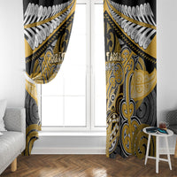 Aotearoa Iwi Ngati Tama Window Curtain Maori Kowhaiwhai Pattern LT19 - Polynesian Pride