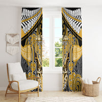 Aotearoa Iwi Ngati Tama Window Curtain Maori Kowhaiwhai Pattern LT19 - Polynesian Pride