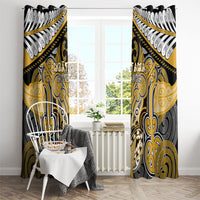 Aotearoa Iwi Ngati Tama Window Curtain Maori Kowhaiwhai Pattern LT19 - Polynesian Pride