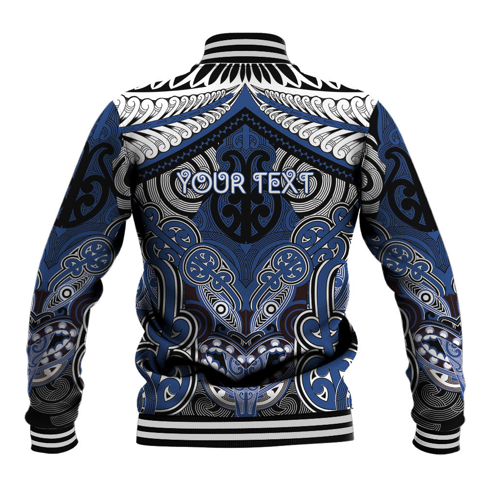 Aotearoa Iwi Ngati Tuwharetoa Personalised Baseball Jacket Maori Kowhaiwhai Pattern LT19 - Polynesian Pride