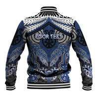 Aotearoa Iwi Ngati Tuwharetoa Personalised Baseball Jacket Maori Kowhaiwhai Pattern LT19 - Polynesian Pride