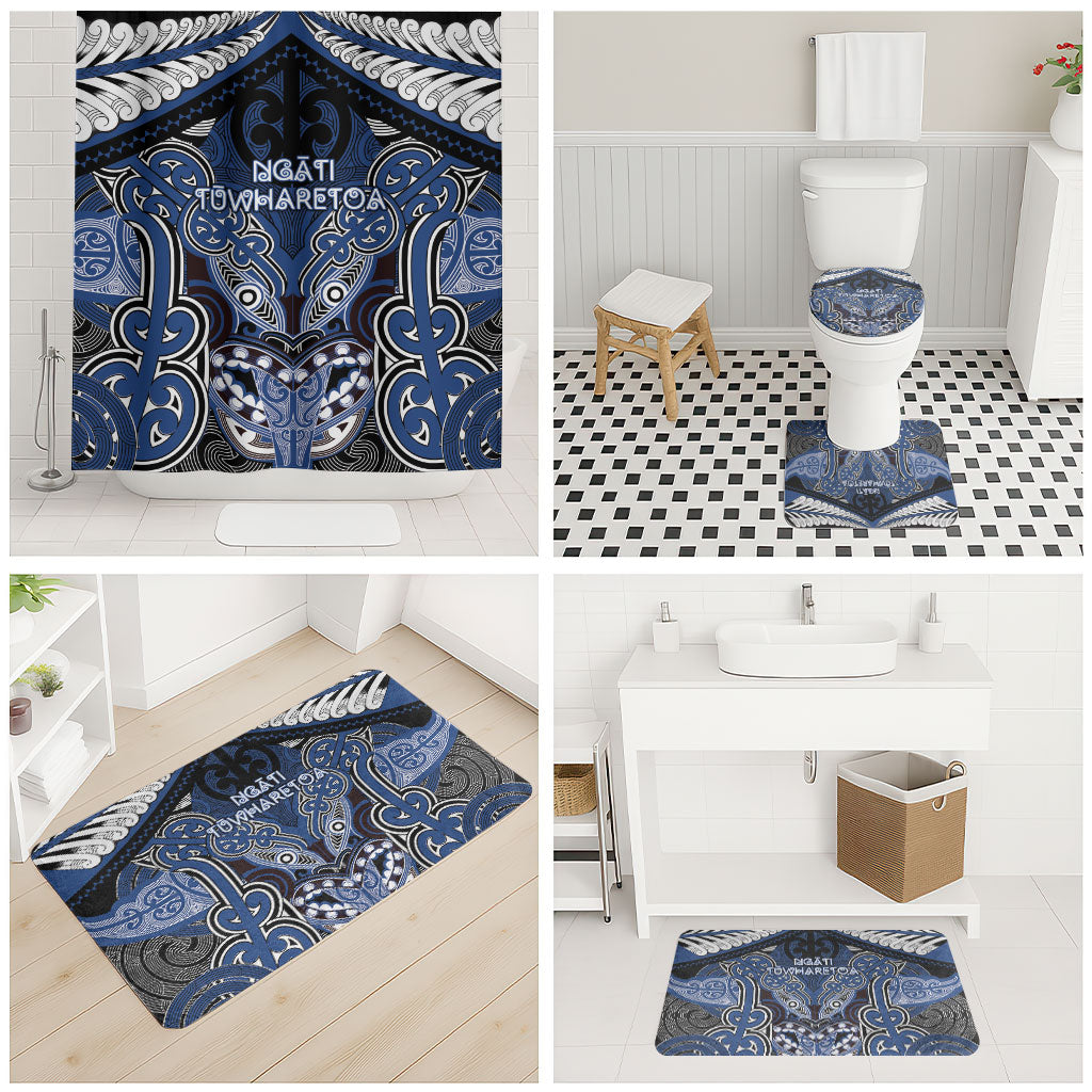 Aotearoa Iwi Ngati Tuwharetoa Bathroom Set Maori Kowhaiwhai Pattern LT19 - Polynesian Pride