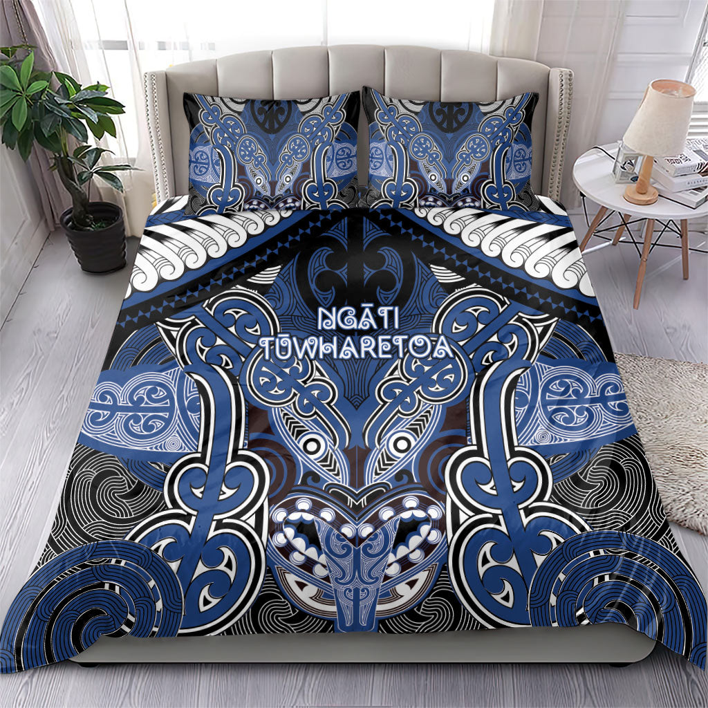 Aotearoa Iwi Ngati Tuwharetoa Bedding Set Maori Kowhaiwhai Pattern LT19 - Polynesian Pride