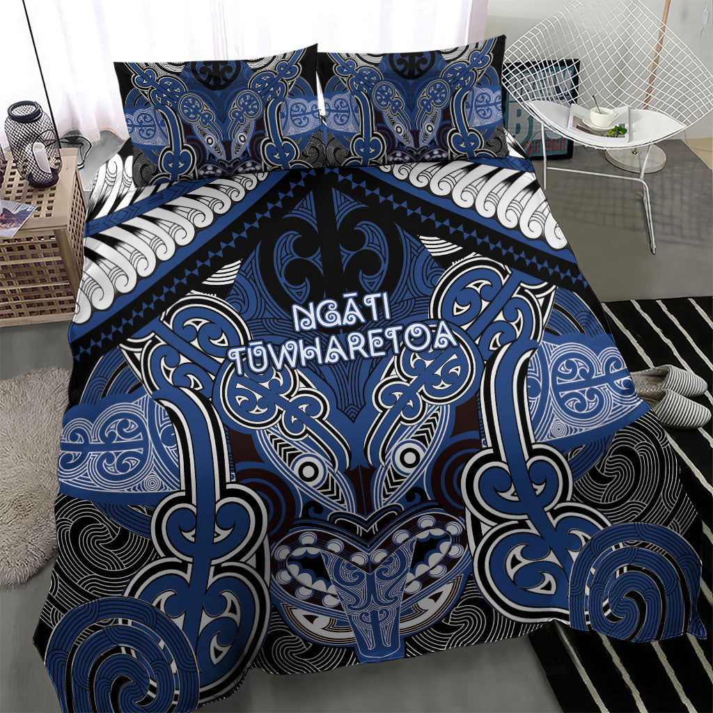 Aotearoa Iwi Ngati Tuwharetoa Bedding Set Maori Kowhaiwhai Pattern LT19 - Polynesian Pride