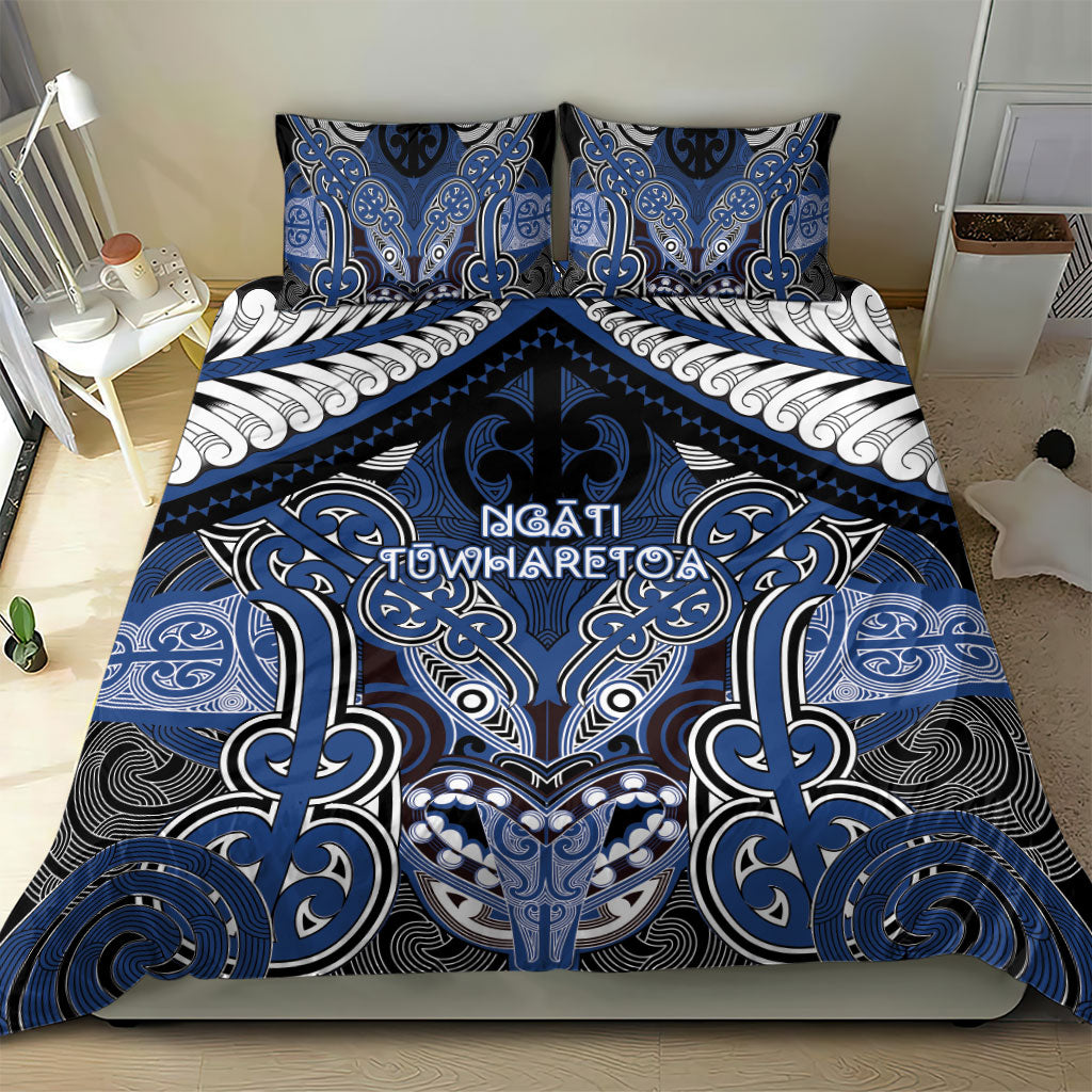 Aotearoa Iwi Ngati Tuwharetoa Bedding Set Maori Kowhaiwhai Pattern LT19 - Polynesian Pride
