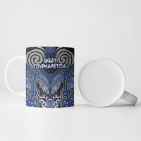 Aotearoa Iwi Ngati Tuwharetoa Personalised Ceramic Mug Maori Kowhaiwhai Pattern LT19 - Polynesian Pride