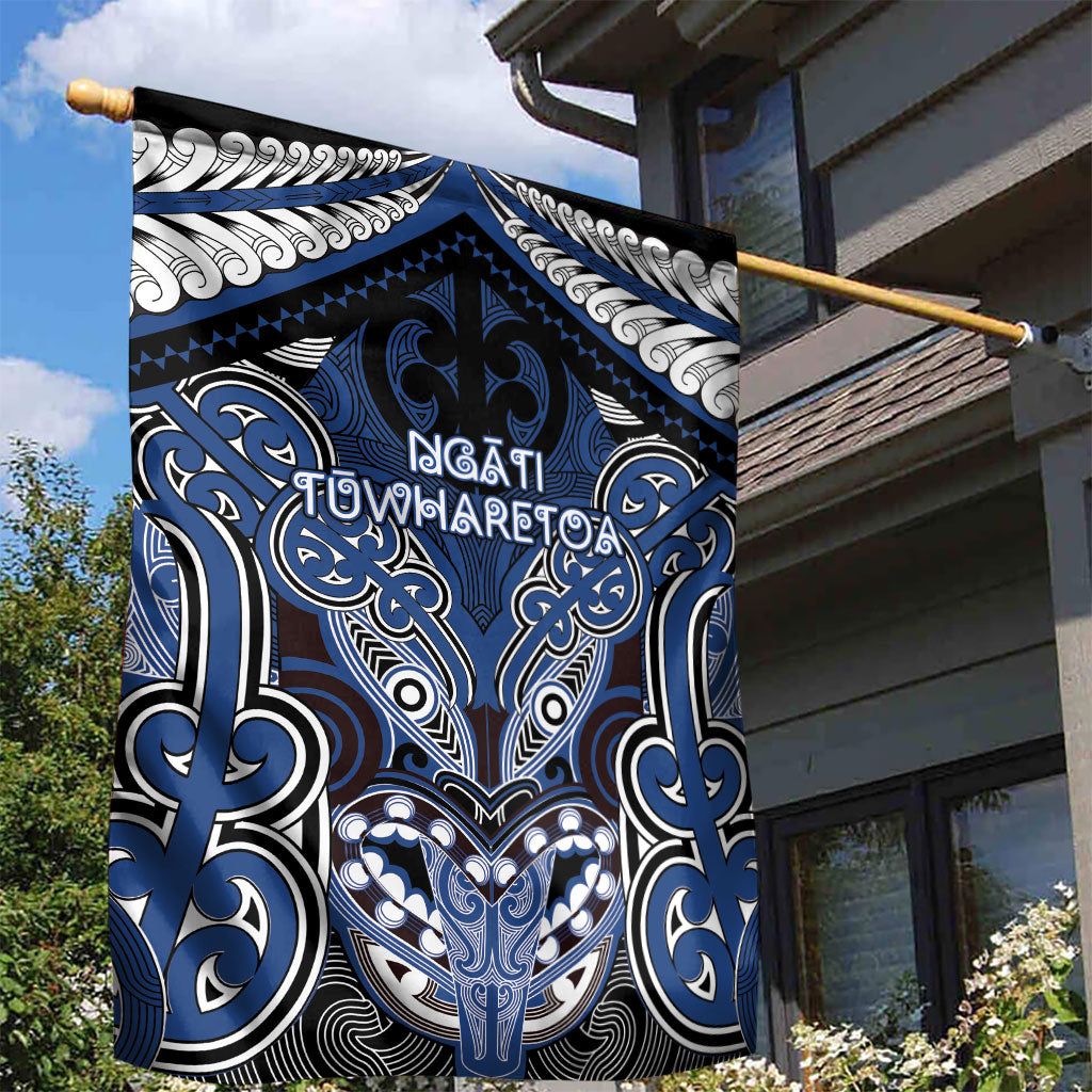 Aotearoa Iwi Ngati Tuwharetoa Garden Flag Maori Kowhaiwhai Pattern LT19 - Polynesian Pride