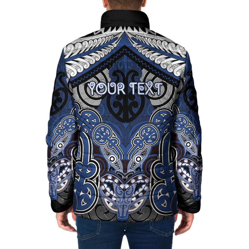 Aotearoa Iwi Ngati Tuwharetoa Personalised Padded Jacket Maori Kowhaiwhai Pattern LT19 - Polynesian Pride