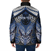 Aotearoa Iwi Ngati Tuwharetoa Personalised Padded Jacket Maori Kowhaiwhai Pattern LT19 - Polynesian Pride