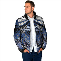 Aotearoa Iwi Ngati Tuwharetoa Personalised Padded Jacket Maori Kowhaiwhai Pattern LT19 - Polynesian Pride