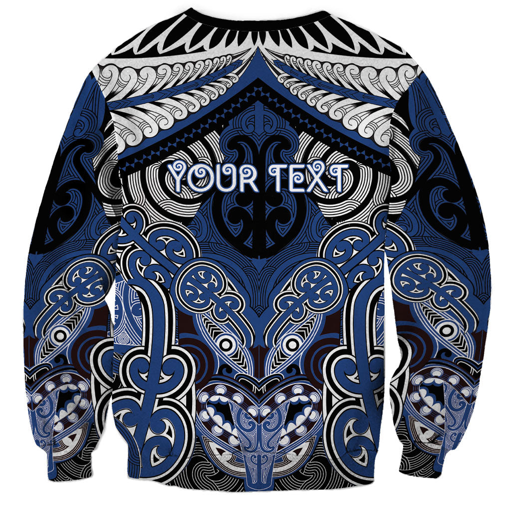 Aotearoa Iwi Ngati Tuwharetoa Personalised Sweatshirt Maori Kowhaiwhai Pattern LT19 - Polynesian Pride