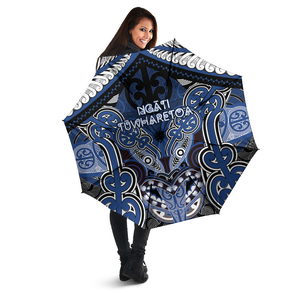 Aotearoa Iwi Ngati Tuwharetoa Umbrella Maori Kowhaiwhai Pattern LT19 - Polynesian Pride