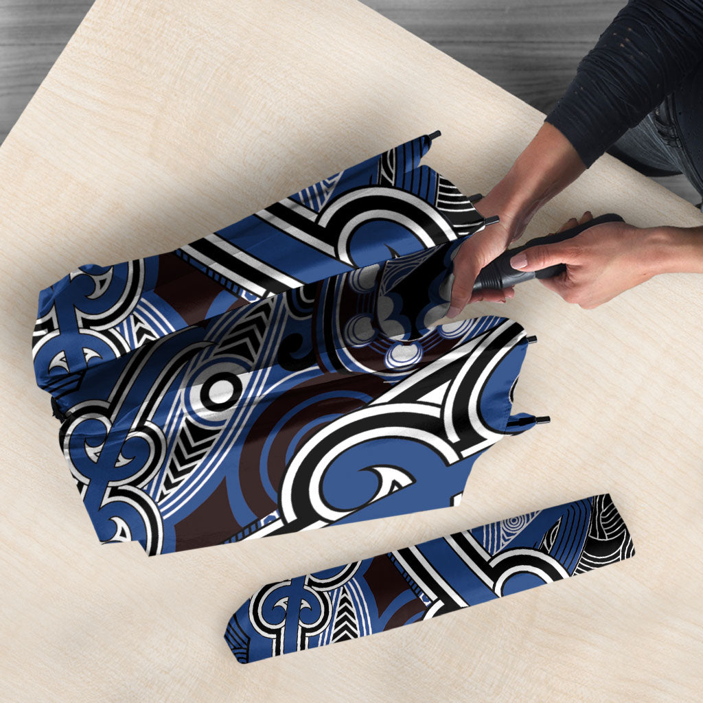 Aotearoa Iwi Ngati Tuwharetoa Umbrella Maori Kowhaiwhai Pattern LT19 - Polynesian Pride