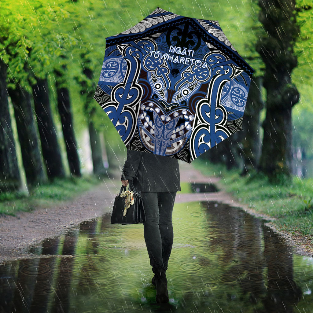 Aotearoa Iwi Ngati Tuwharetoa Umbrella Maori Kowhaiwhai Pattern LT19 - Polynesian Pride