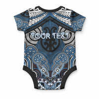 Aotearoa Iwi Ngati Mutunga Personalised Baby Onesie Maori Kowhaiwhai Pattern LT19 - Polynesian Pride