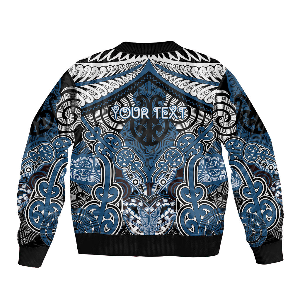 Aotearoa Iwi Ngati Mutunga Personalised Bomber Jacket Maori Kowhaiwhai Pattern LT19 - Polynesian Pride