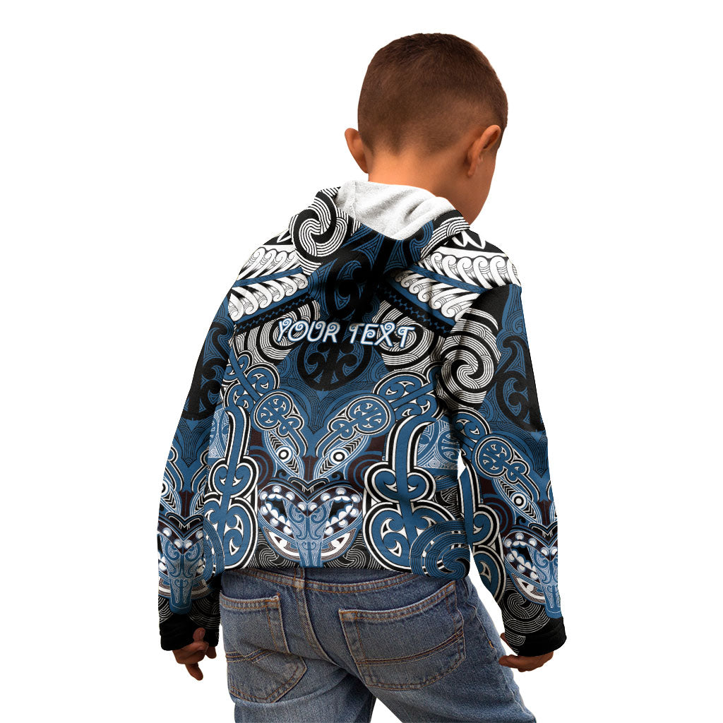 Aotearoa Iwi Ngati Mutunga Personalised Kid Hoodie Maori Kowhaiwhai Pattern LT19 - Polynesian Pride