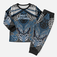 Aotearoa Iwi Ngati Mutunga Personalised Christmas Pajama Set Maori Kowhaiwhai Pattern