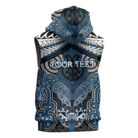 Aotearoa Iwi Ngati Mutunga Personalised Sleeveless Zip Hoodie Maori Kowhaiwhai Pattern LT19 - Polynesian Pride