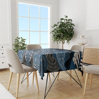 Aotearoa Iwi Ngati Mutunga Tablecloth Maori Kowhaiwhai Pattern