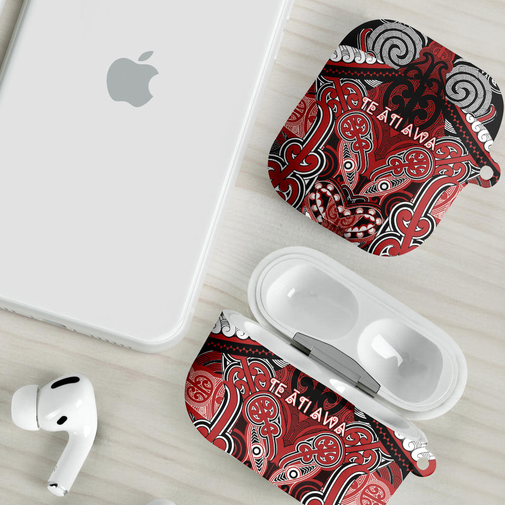 Aotearoa Iwi Te Ati Awa AirPods Case Maori Kowhaiwhai Pattern