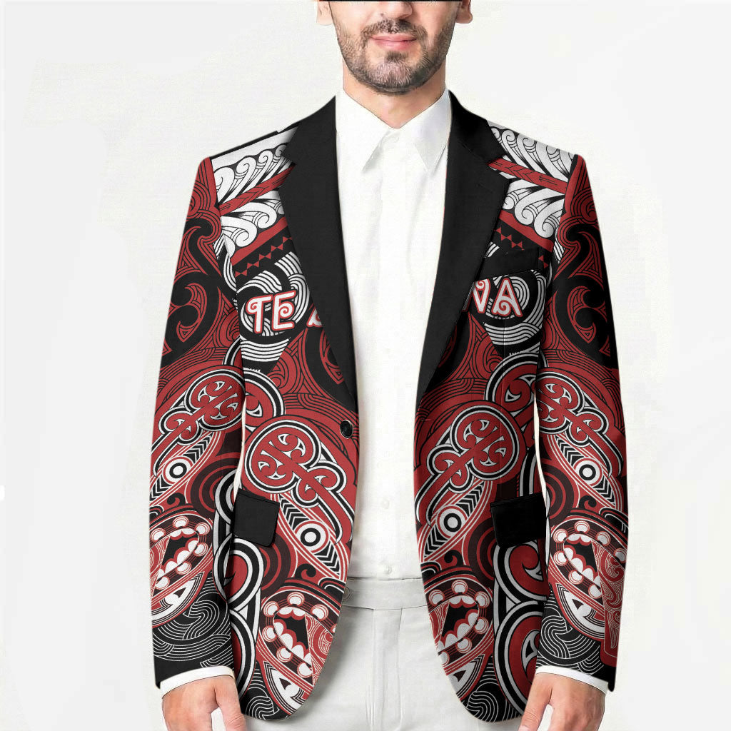 Aotearoa Iwi Te Ati Awa Personalised Blazer Maori Kowhaiwhai Pattern