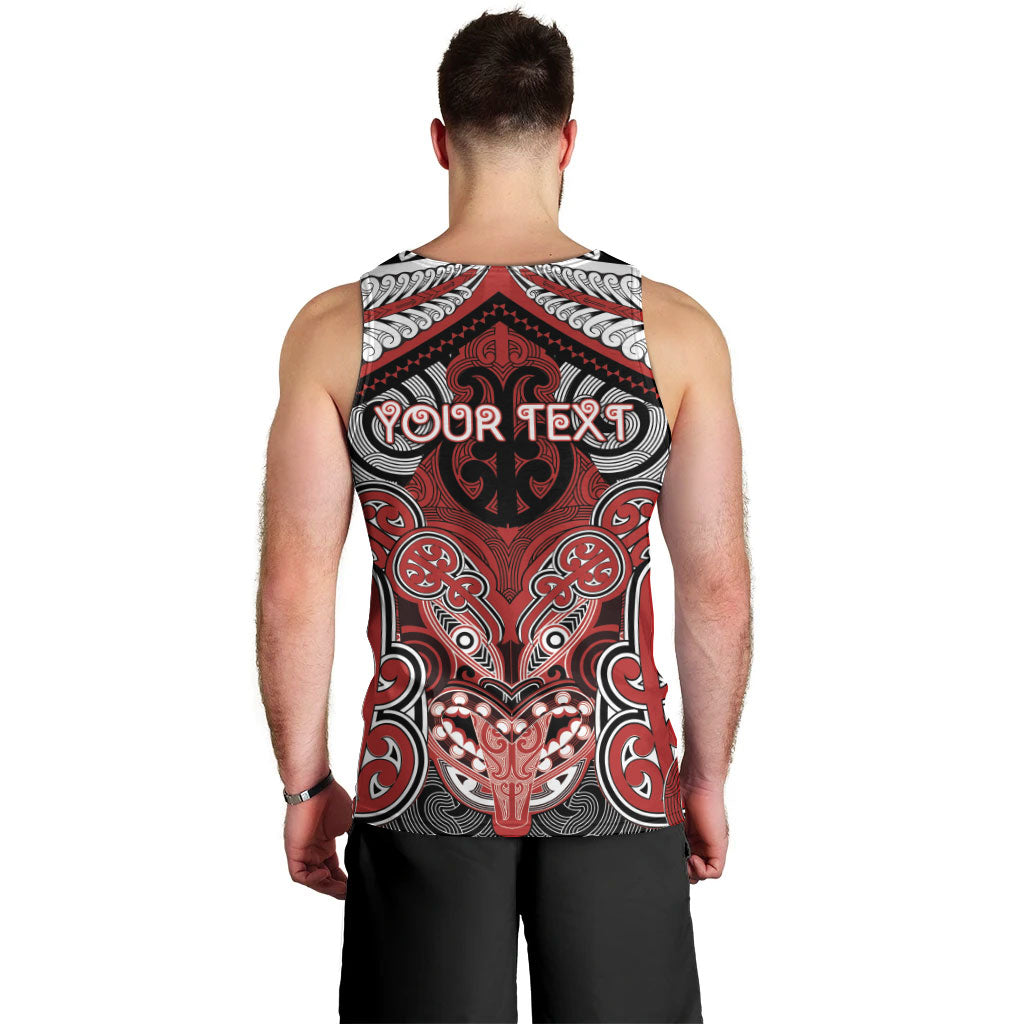 Aotearoa Iwi Te Ati Awa Personalised Men Tank Top Maori Kowhaiwhai Pattern