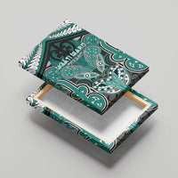 Aotearoa Iwi Ngati Maru Canvas Wall Art Maori Kowhaiwhai Pattern