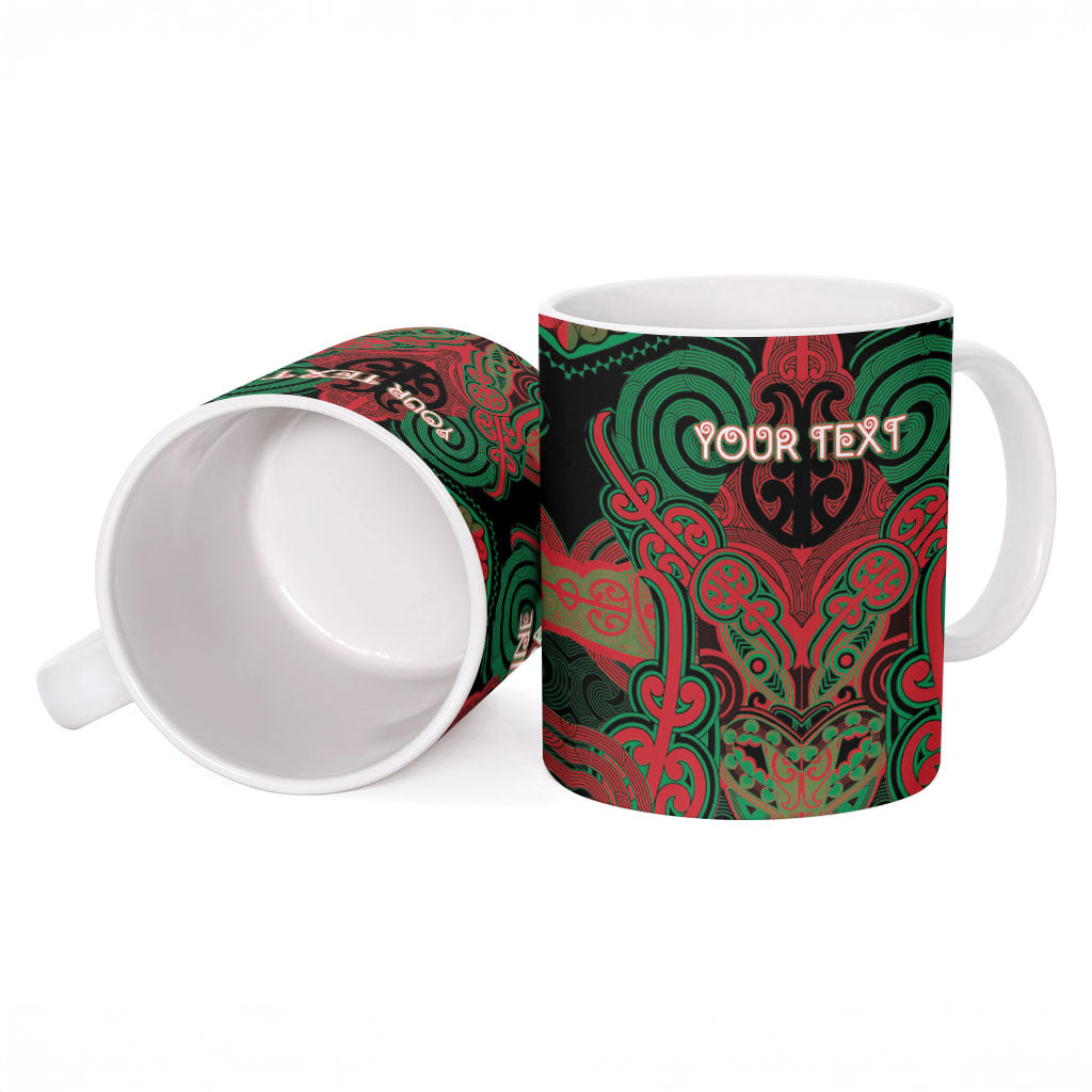 Aotearoa Iwi Ngati Hine Personalised Ceramic Mug Maori Kowhaiwhai Pattern