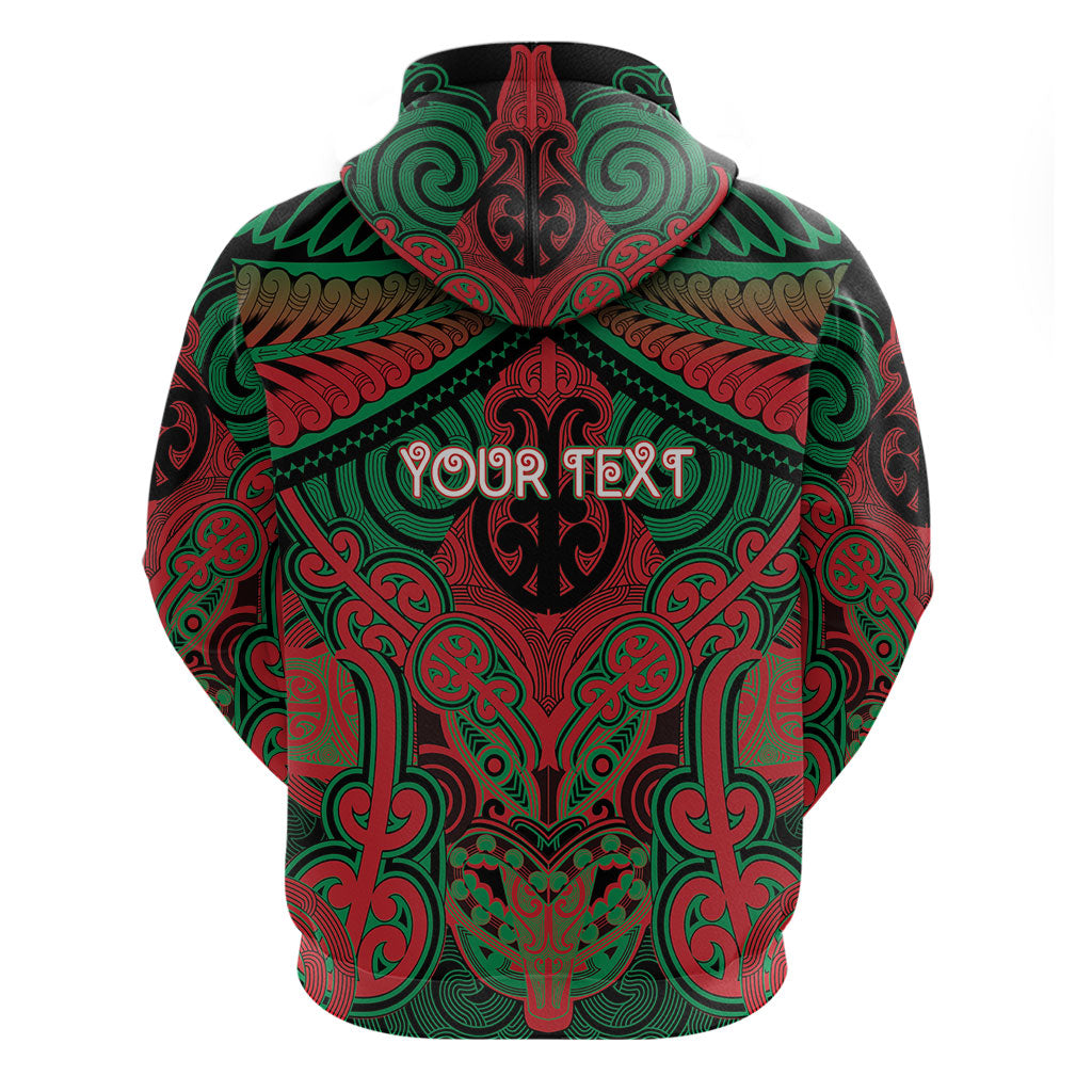 Aotearoa Iwi Ngati Hine Personalised Zip Hoodie Maori Kowhaiwhai Pattern LT19 - Polynesian Pride