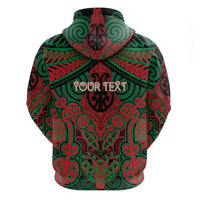 Aotearoa Iwi Ngati Hine Personalised Zip Hoodie Maori Kowhaiwhai Pattern LT19 - Polynesian Pride