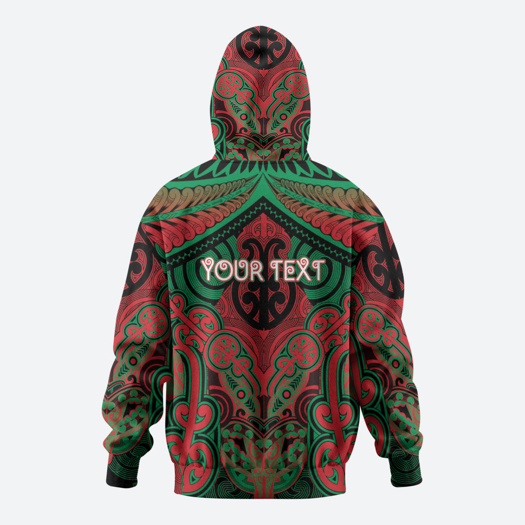 Aotearoa Iwi Ngati Hine Personalised Zip Hoodie Maori Kowhaiwhai Pattern LT19 - Polynesian Pride