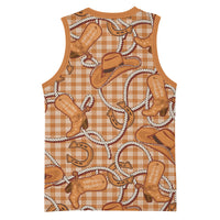 Brown Hawaii Palaka Cowboy Basketball Jersey Hawaiian Paniolo Festival Spirit LT19 - Polynesian Pride