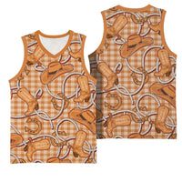 Brown Hawaii Palaka Cowboy Basketball Jersey Hawaiian Paniolo Festival Spirit LT19 - Polynesian Pride