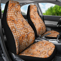 Brown Hawaii Palaka Cowboy Car Seat Cover Hawaiian Paniolo Festival Spirit LT19 - Polynesian Pride
