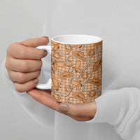 Brown Hawaii Palaka Cowboy Ceramic Mug Hawaiian Paniolo Festival Spirit LT19 - Polynesian Pride