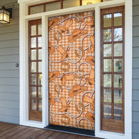 Brown Hawaii Palaka Cowboy Door Cover Hawaiian Paniolo Festival Spirit LT19 - Polynesian Pride