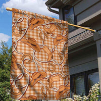 Brown Hawaii Palaka Cowboy Garden Flag Hawaiian Paniolo Festival Spirit LT19 - Polynesian Pride